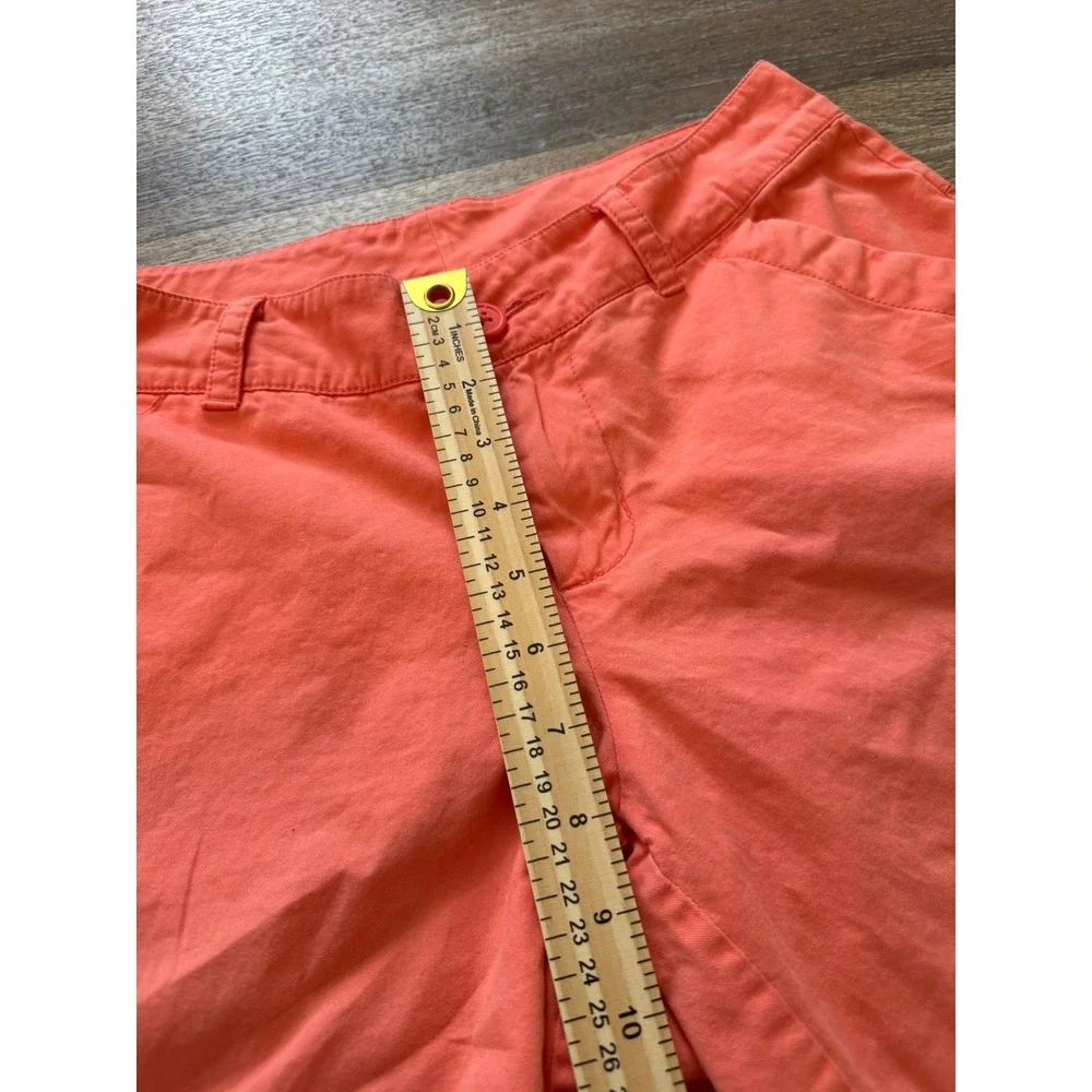 Columbia Womens Coral Orange Cotton Hiking Casual Shorts Size 8 XL4707 - Picture 8 of 9